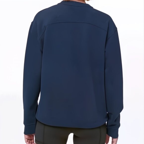 NEW lululemon Size 6 Women's All Yours Crew - Night Sea Deep Blue - Picture 2 of 3